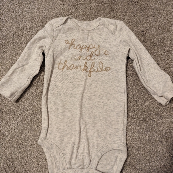 3 For $12 Sparkly Thankful shirt and pants set - Picture 2 of 8